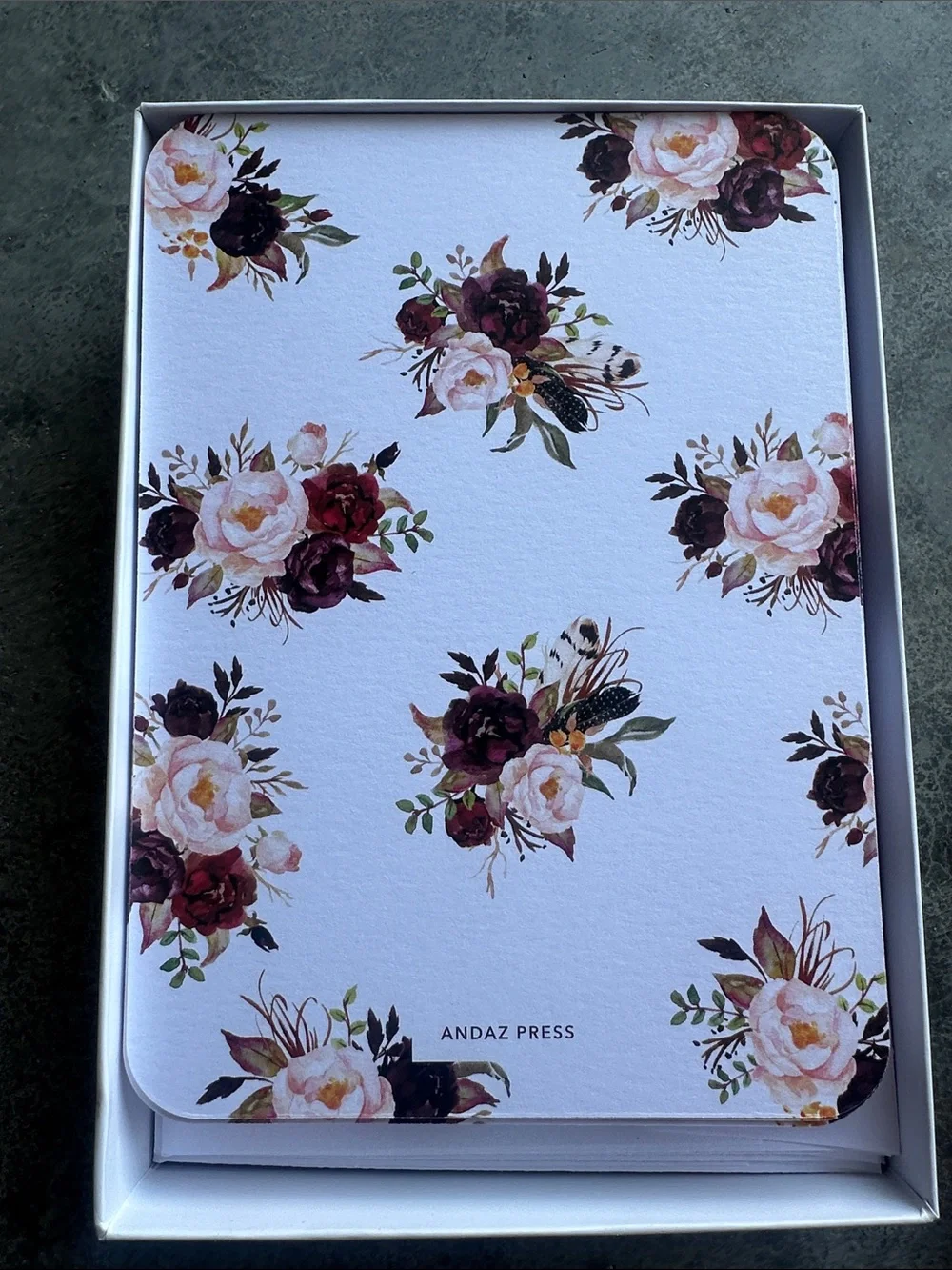 Bridal Shower Invitation Cards - Burgundy Floral Design